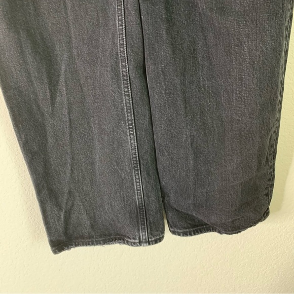 Abercrombie & fitch womens charcoal the 90s baggy low rise button fly jeans 10 - Picture 3 of 10